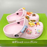  Sục classic Dinas floral cutout trẻ em màu hồng chính hãng 