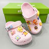  Sục classic Dinas floral cutout trẻ em màu hồng chính hãng 