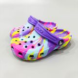  Dép sục classic trẻ em camo loang tím chính hãng 