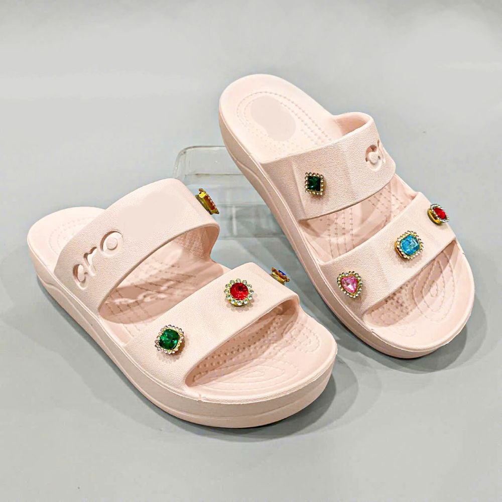  Dép Dinas hai quai ngang baya platform sandals nữ 