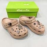  Dép sục Dinas classic platform đế cao 5 phân nữ 