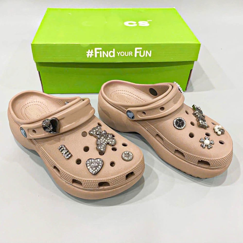  Dép sục Dinas classic platform đế cao 5 phân nữ 