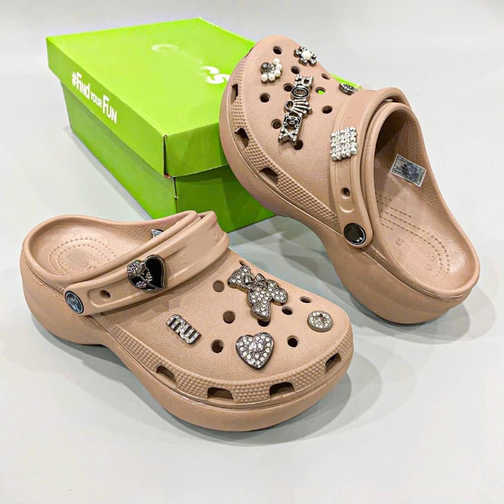  Dép sục Dinas classic platform đế cao 5 phân nữ 