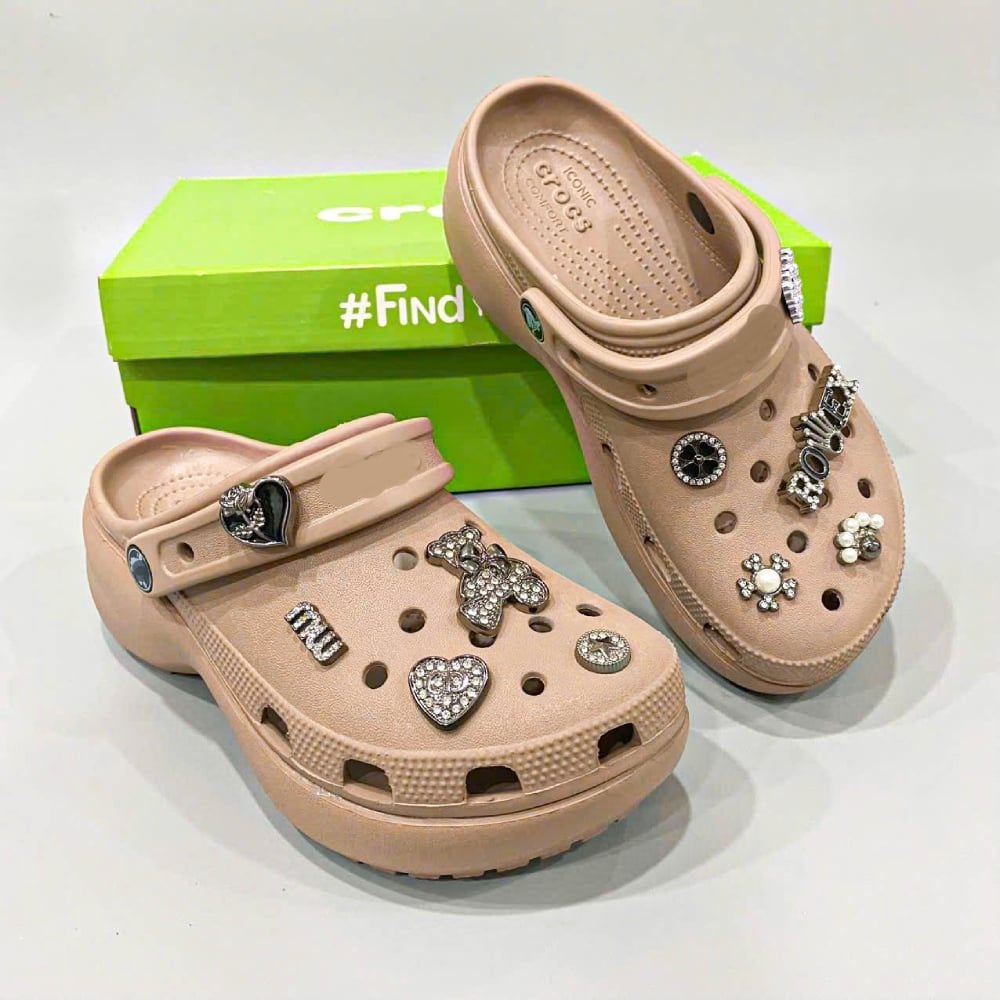  Dép sục Dinas classic platform đế cao 5 phân nữ 