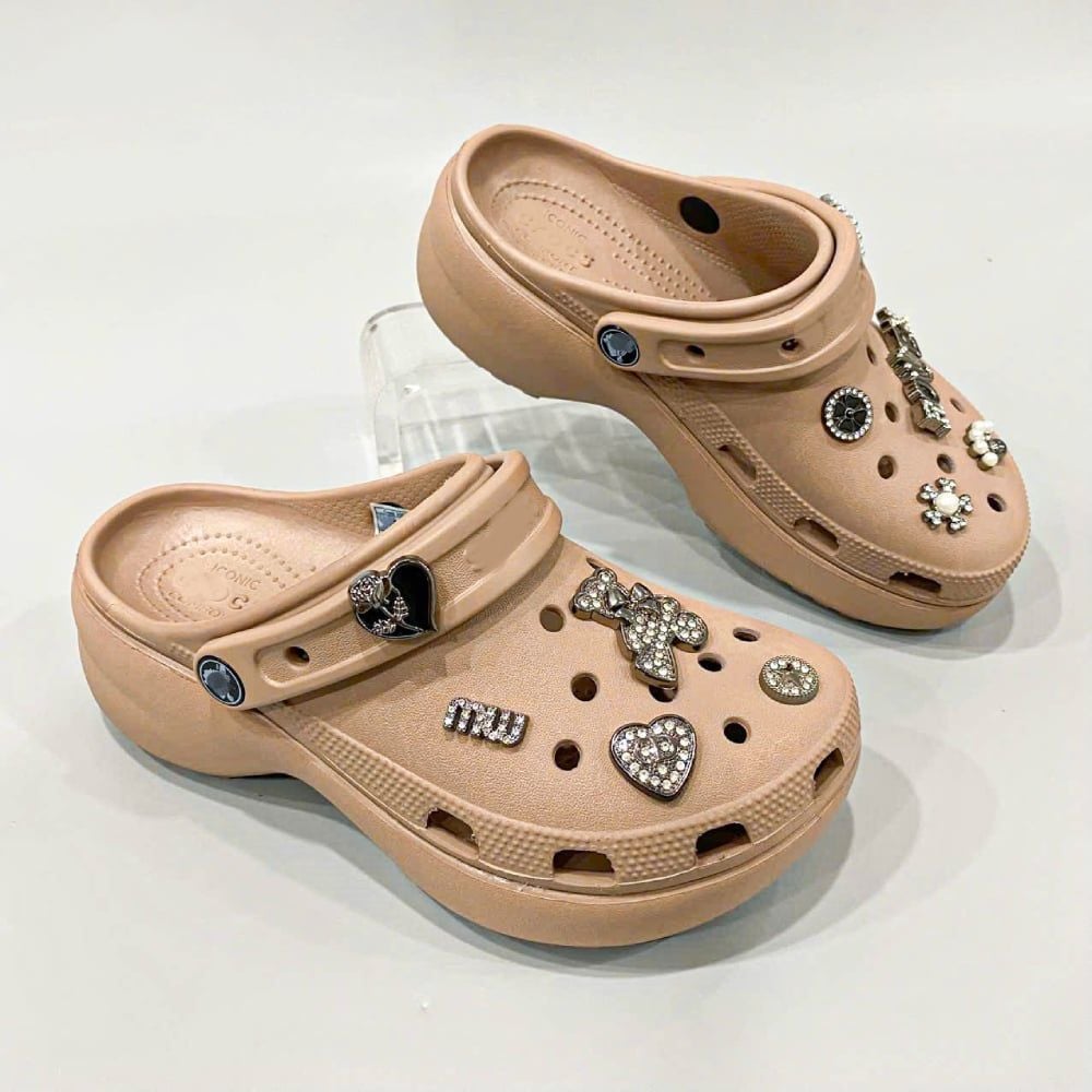  Dép sục Dinas classic platform đế cao 5 phân nữ 