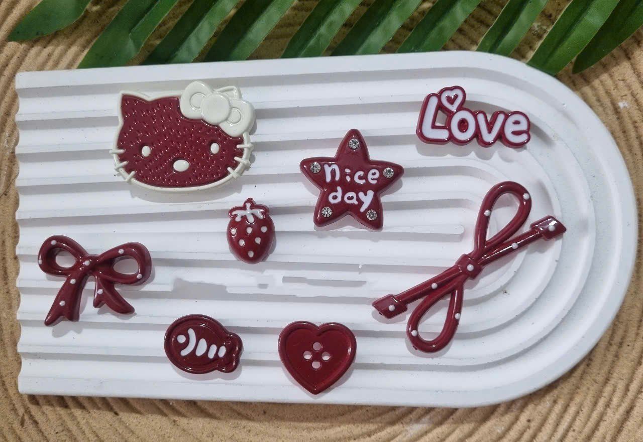  Set charm jibbitz cute nhí nhảnh đa dạng gắn dép 