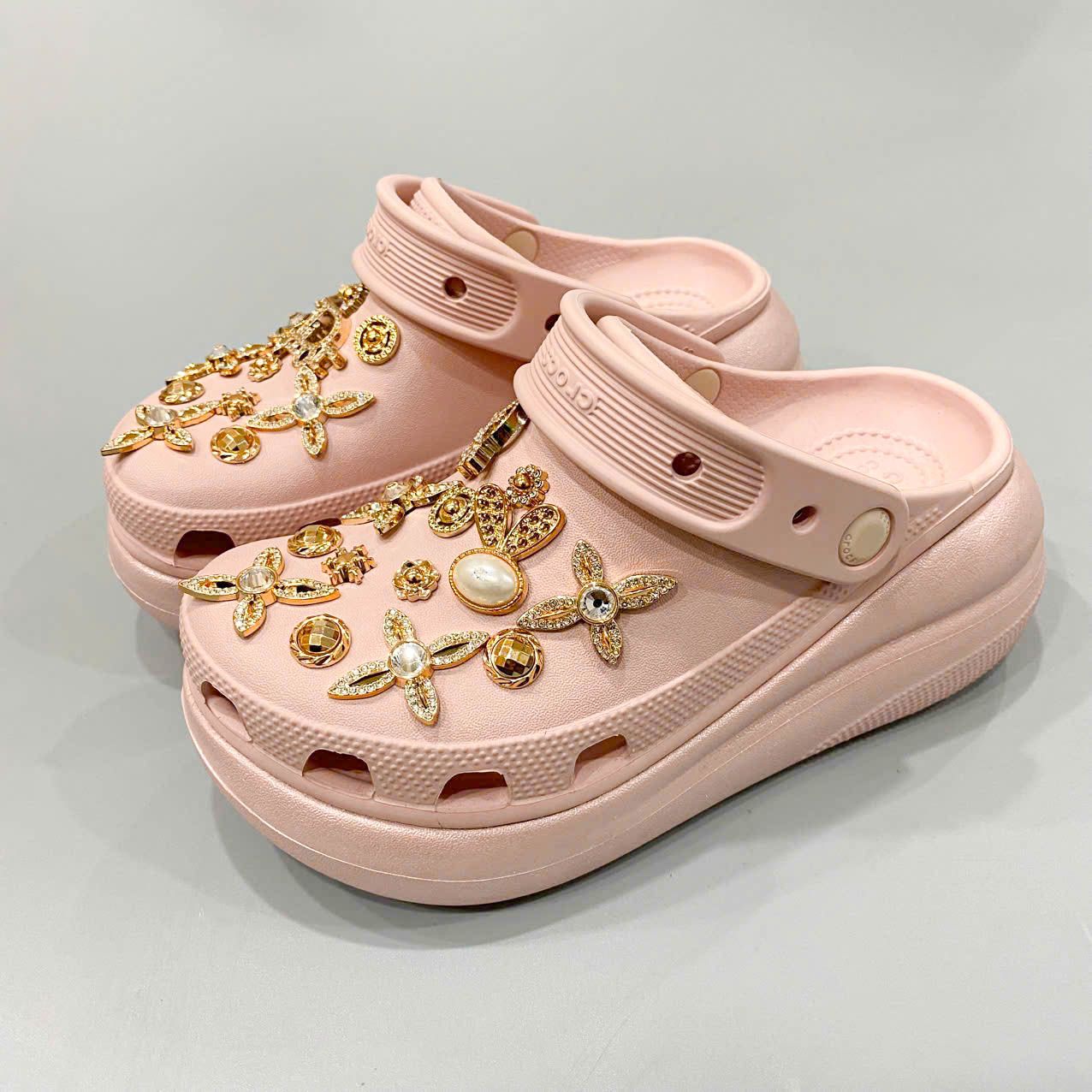  Dép sục Dinas crush 6 phân hồng nhũ cho nữ 