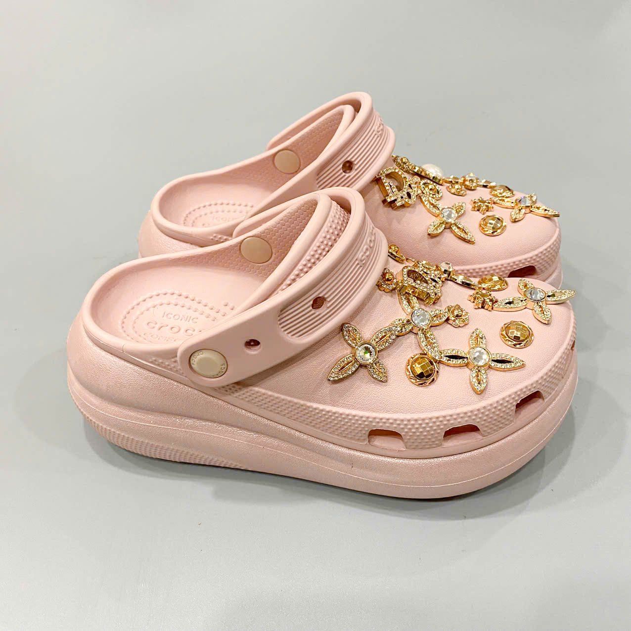  Dép sục Dinas crush 6 phân hồng nhũ cho nữ 