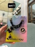 Set charm jibbitz kim loại ngẫu nhiên trang trí gắn dép Dinas 