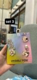  Set charm jibbitz kim loại ngẫu nhiên trang trí gắn dép Dinas 