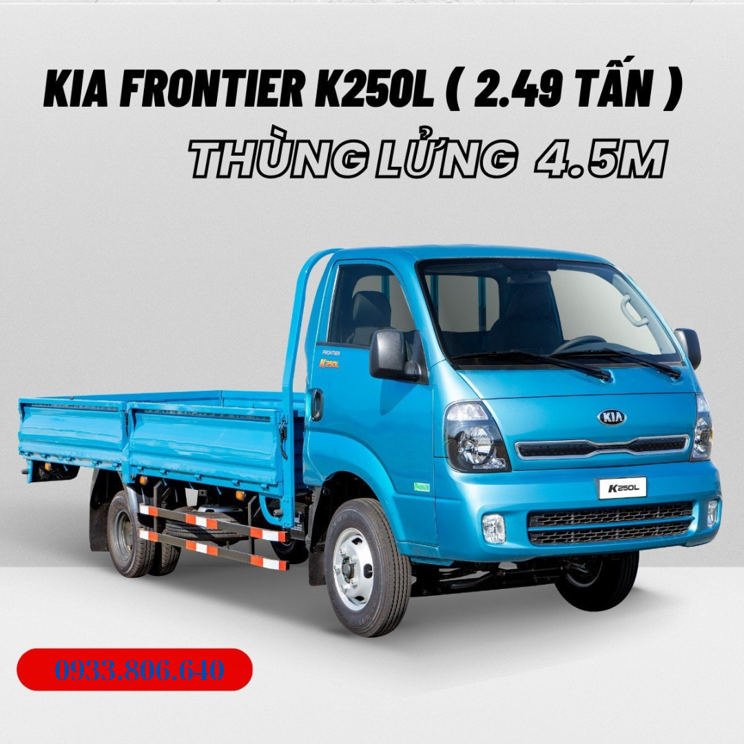XE TẢI KIA FRONTIER K250L THÙNG LỬNG TẢI TRỌNG 2.490 KG