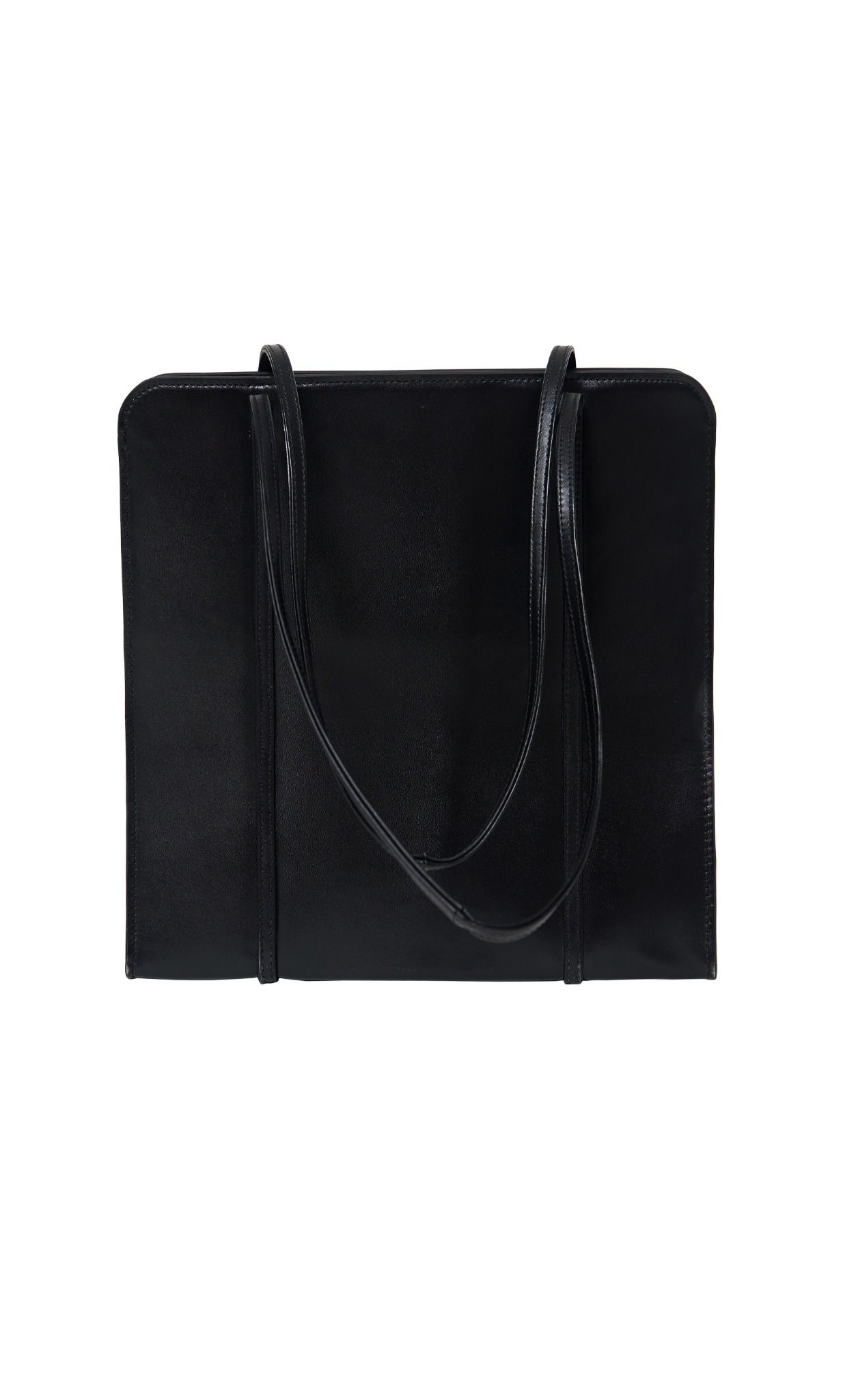 Black Leather Tote Bag