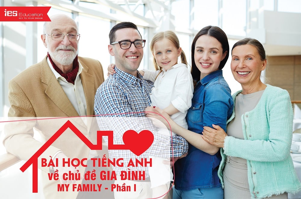 Bài học tiếng Anh về chủ đề gia đình - Family (phần 1)