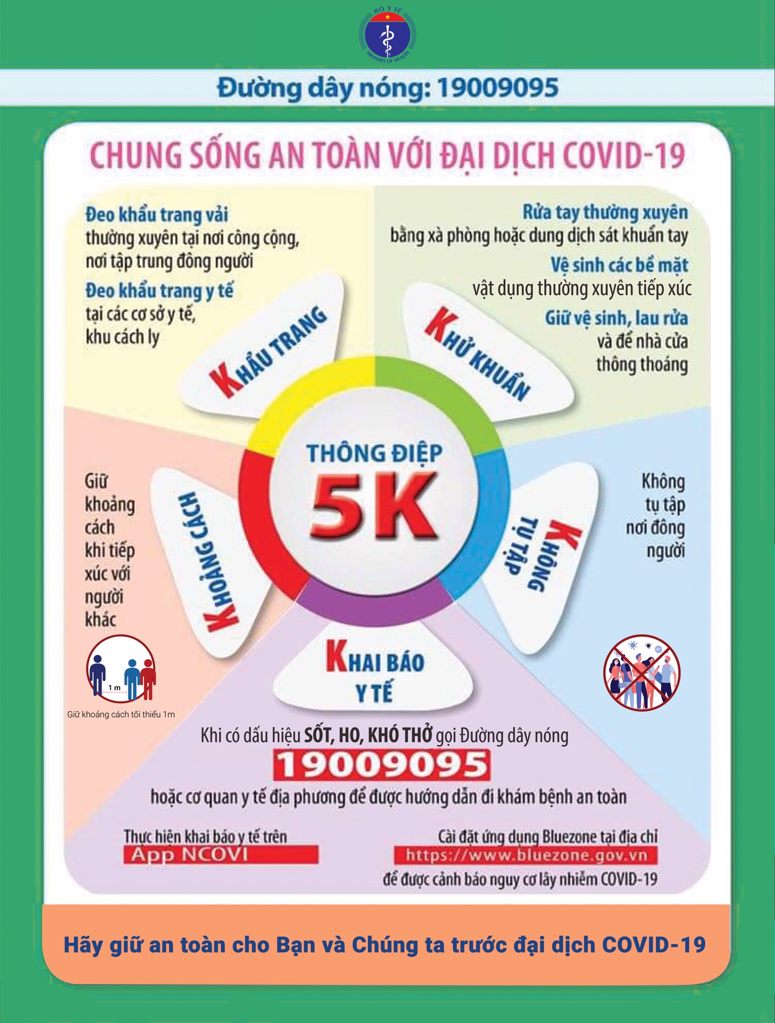 Cùng IES thực hiện thông điệp 5K - chung sống an toàn với dịch Covid-19