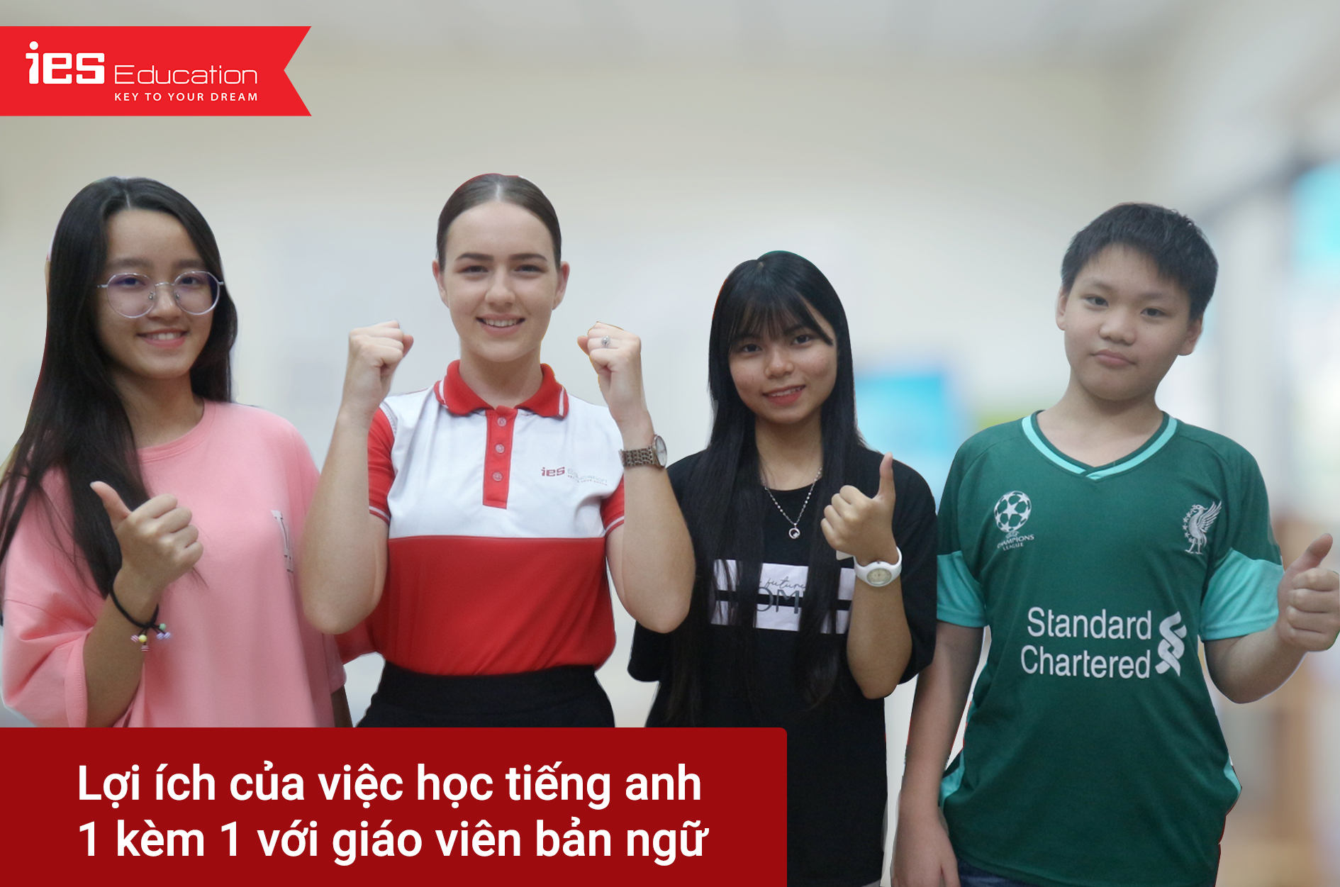 Học tiếng Anh 1 kèm 1 với giáo viên bản ngữ cho người đi làm - IES Education