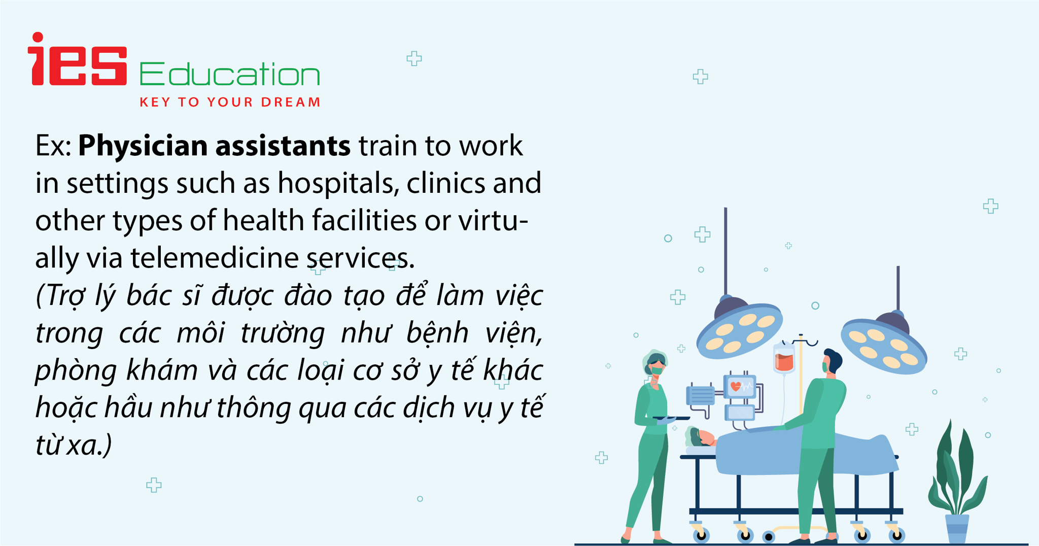 TỪ VỰNG TIẾNG ANH CHỦ ĐỀ NGHỀ NGHIỆP LĨNH VỰC Y TẾ VÀ CHĂM SÓC SỨC KHỎE