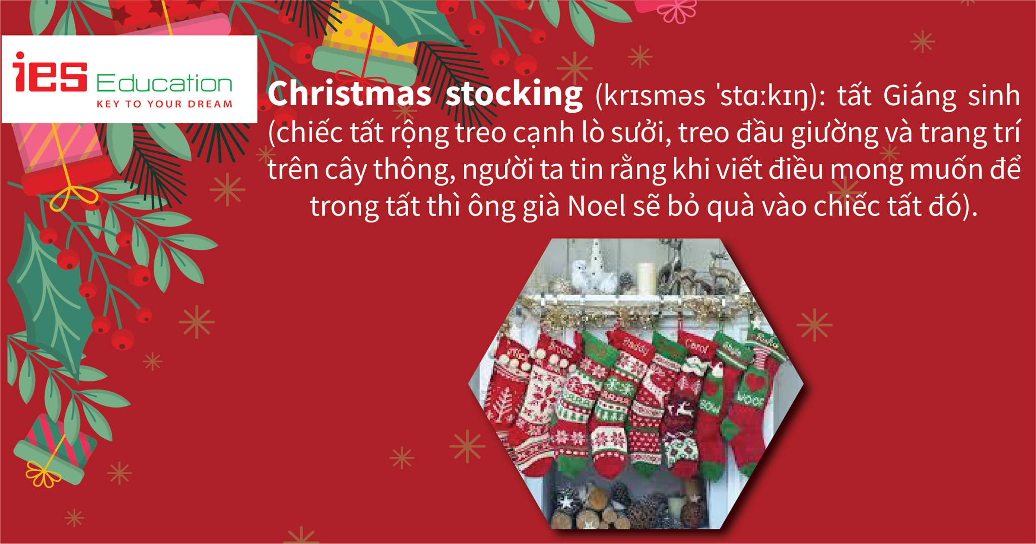 TỪ VỰNG TIẾNG ANH VỀ GIÁNG SINH, NOEL