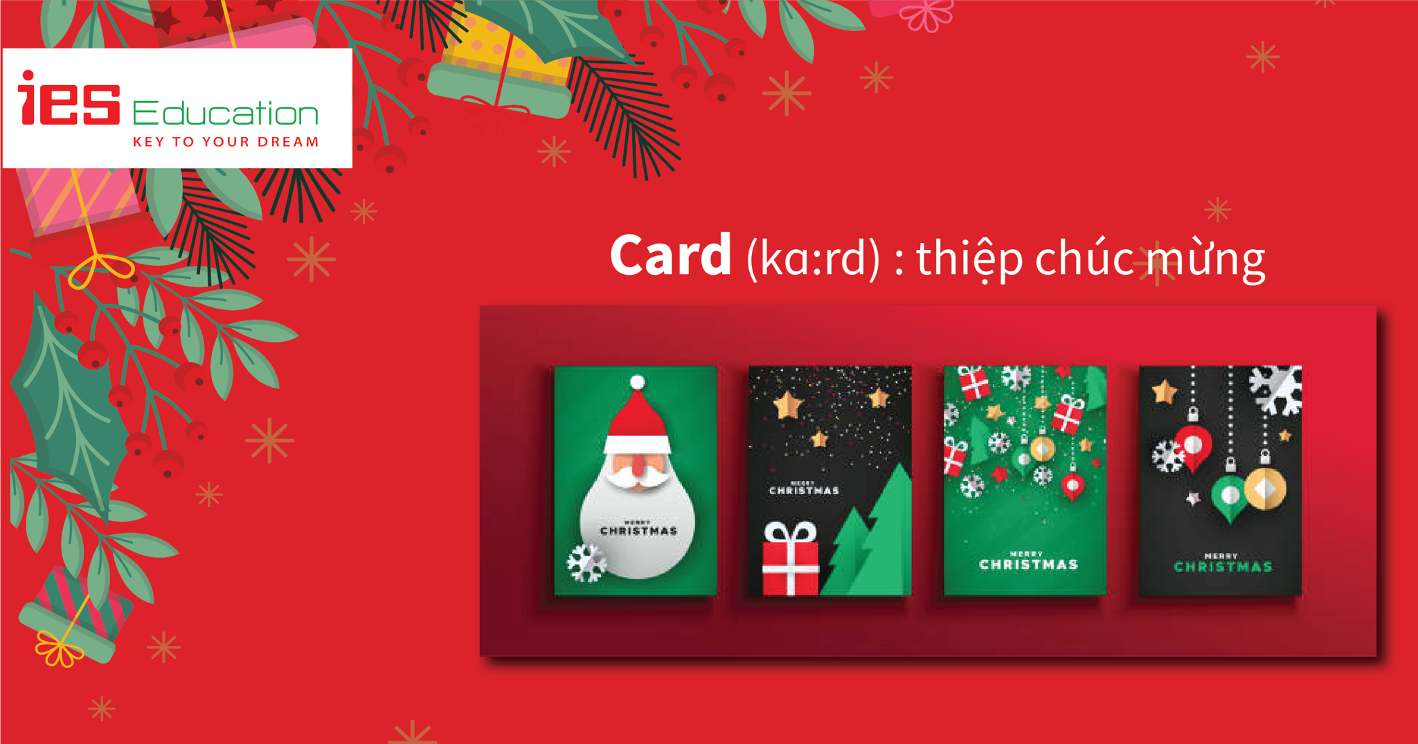 TỪ VỰNG TIẾNG ANH VỀ GIÁNG SINH, NOEL