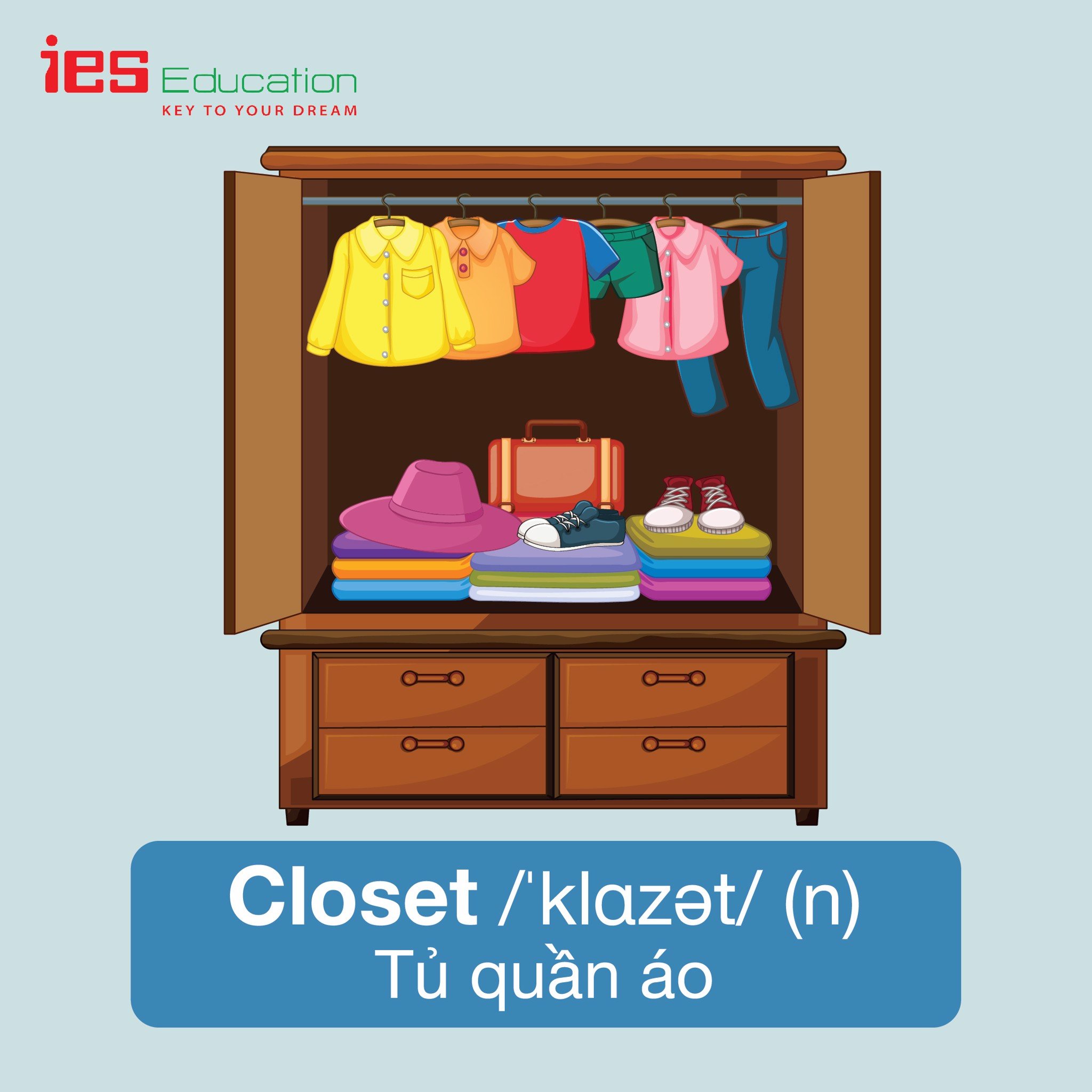 Từ vựng tiếng anh chủ đề phòng ngủ - Bedroom - IES Education