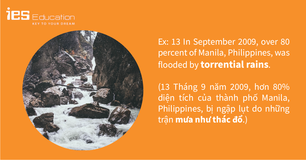 TỪ VỰNG TIẾNG ANH CHỦ ĐỀ THỜI TIẾT VỀ NHIỆT ĐỘ VÀ LƯỢNG MƯA