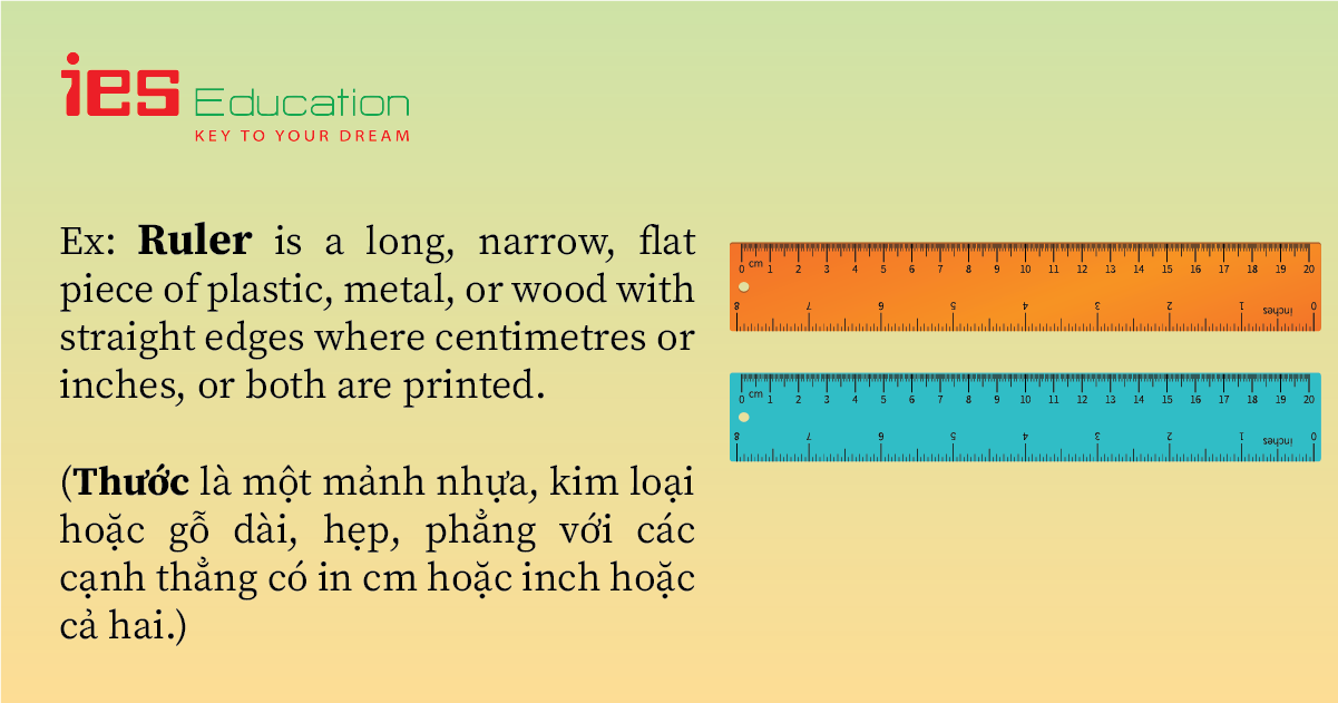 TỪ VỰNG TIẾNG ANH VỀ DỤNG CỤ HỌC TẬP