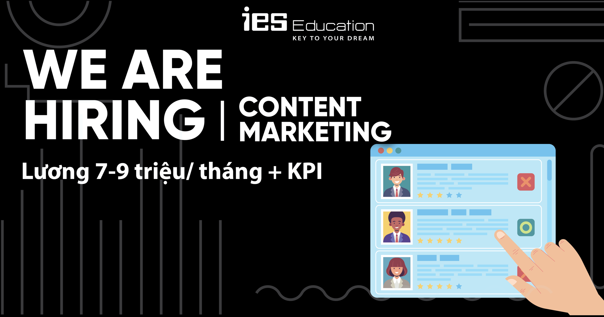 IES EDUCATION TUYỂN DỤNG CONTENT MARKETING