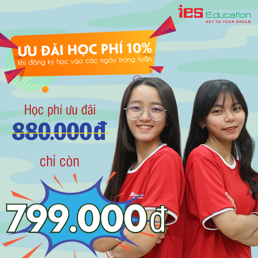 Chương trình ưu đãi tổng khai giảng tháng 3 - IES Education