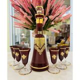 Bộ bình rượu pha lê Ruby tinh tế
