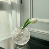 Bộ 2 Lọ hoa pha lê cầu