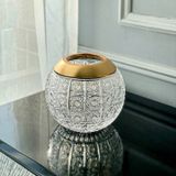 Bộ 2 Lọ hoa pha lê cầu