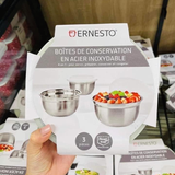 Bộ 3 âu Ernesto có nắp nhựa hàng nội địa Đức