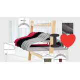 Móc quần áo phủ nhung Morafell NON-SLIP