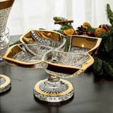 Bình hoa pha lê CUP mài mạ vàng 24k