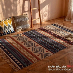 Thảm trải sàn phong cách Bắc Âu Cotton 