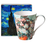 Cốc cao Vangogh sứ xương cao cấp 420ml