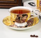 Bộ ấm chén sứ xương Gustav Klimt nụ hôn from EU