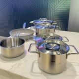 Bộ nồi Fissler Pure Collection 6 món kèm 1 chảo chống dính 24cm