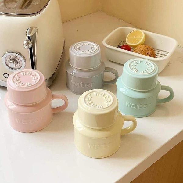 Bộ 2 cốc sứ cao cấp kèm nắp cực xinh