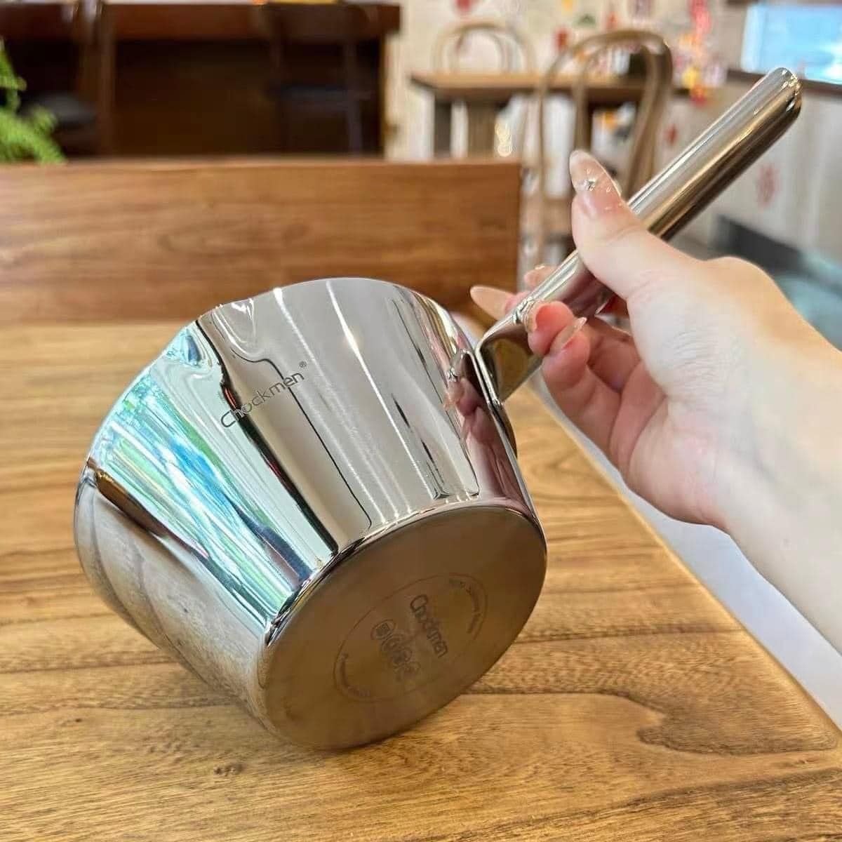 Nồi inox liền đáy 13cm CM Germany nắp kính cường lực