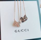 dây chuyền Swa.rovski thiên nga facet xoay 2 mặt