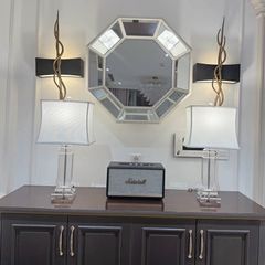  Cặp đèn bàn Safavieh thân trong 