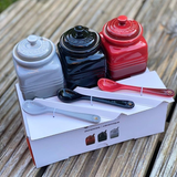 Bộ 3 hũ đựng sốt gia vị mini Le Creuset kèm thìa