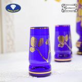 Bộ bình cốc pha lê xanh ngọc