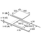 Bếp từ Bosch PUJ61RBB5E - 3 vùng nấu Serie 4 - Model 2022