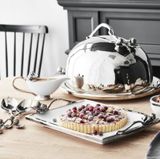 Khay Antique được làm thủ công vành thép không gỉ 48cm