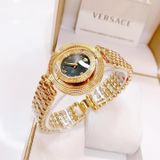 Đồng hồ thời trang Versace Eon dây gold mặt đen