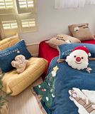 Bộ 5 món chăn ga gối tặng gối Decor