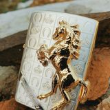 Bật lửa Zippo ngựa vàng mã đáo thành công