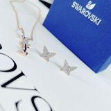 Bộ dây chuyền khuyên tai Swarovski