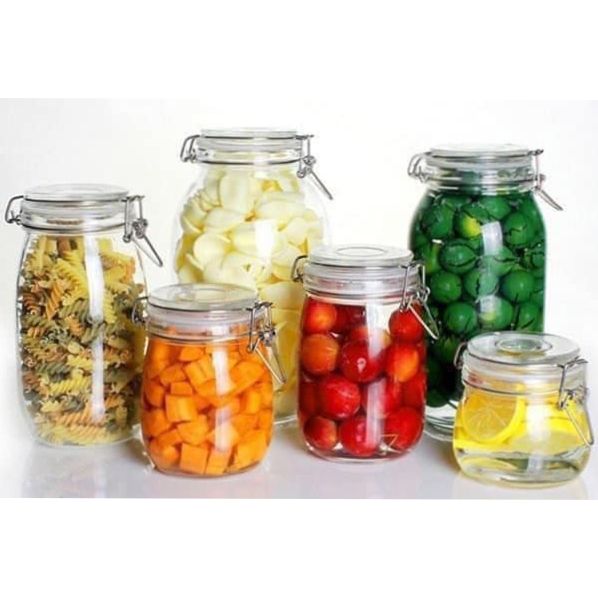 Bộ 6 hũ thuỷ tinh Mason